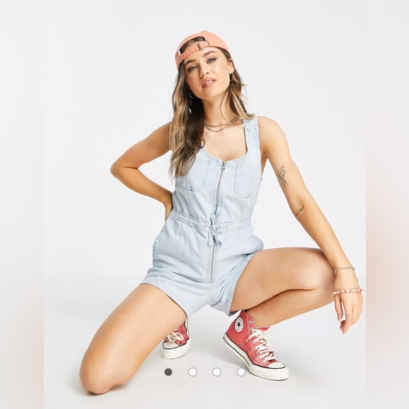 ASOS Denim Romper - Picture 1 of 3